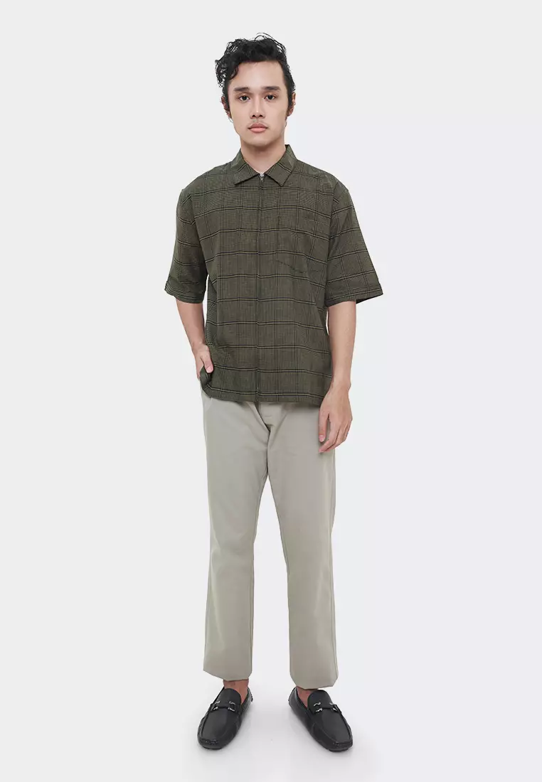 MANZONE Kemeja Lengan Pendek BOXY FIT - SCOTT