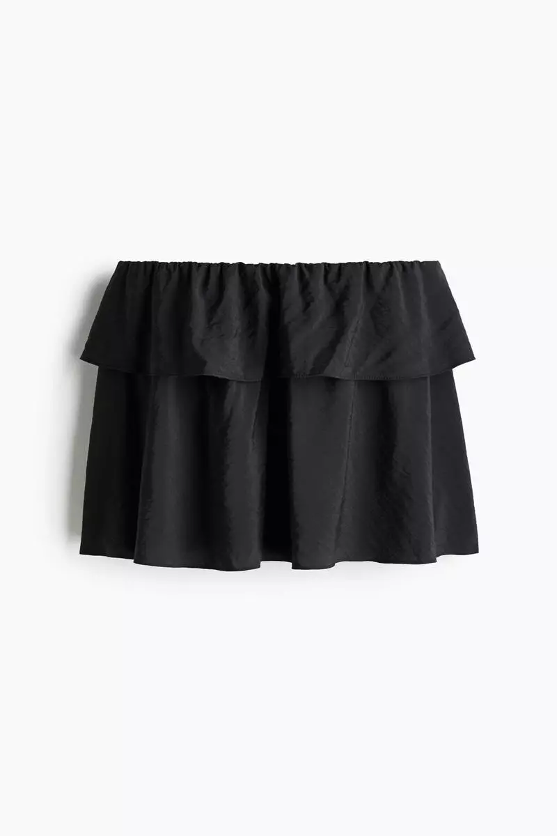 Flared mini skirt