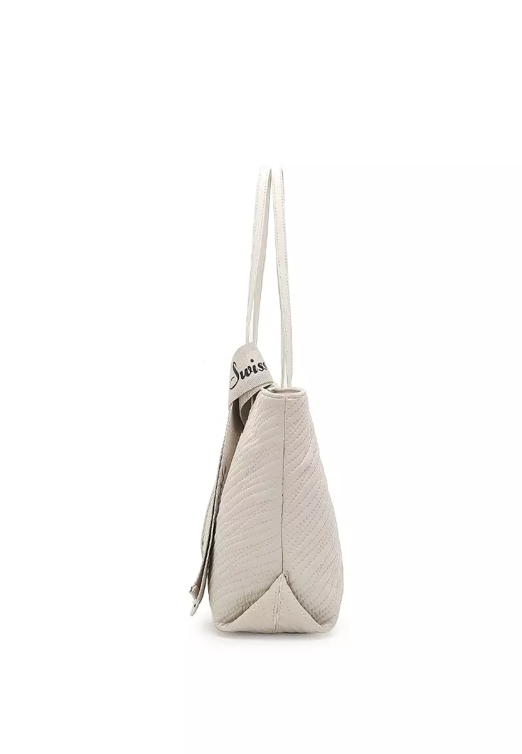 Women's Top Handle Bag / Sling Bag / Crossbody Bag - White