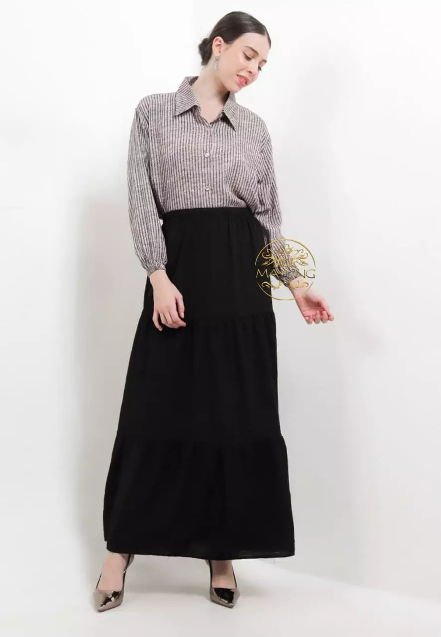 Sapala Hitam Setelan Rok Premium MYA