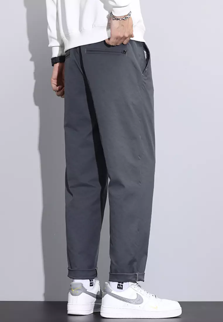 Tapered Mid Waist Suit Pants AY-L9875