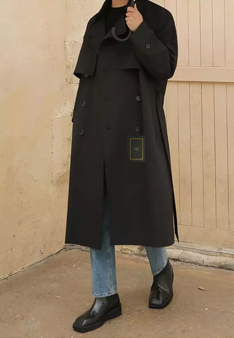 Thin Double Breasted Trench Coat MYQ8350