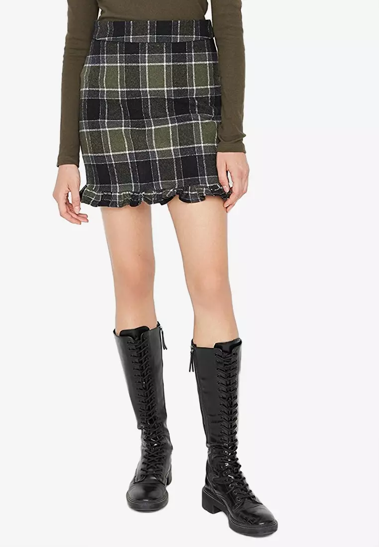 Zalora on sale checkered skirt