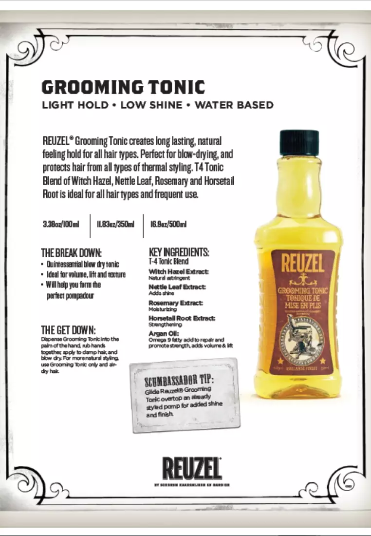 REUZEL Grooming Tonic - 100ml /350ml /500ml