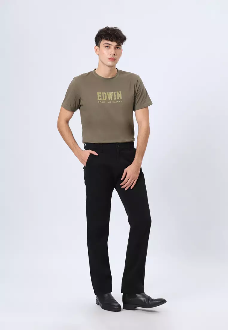 THAYER CHINOS - JET BLACK Celana Panjang - Bottoms Man Reguler Fit