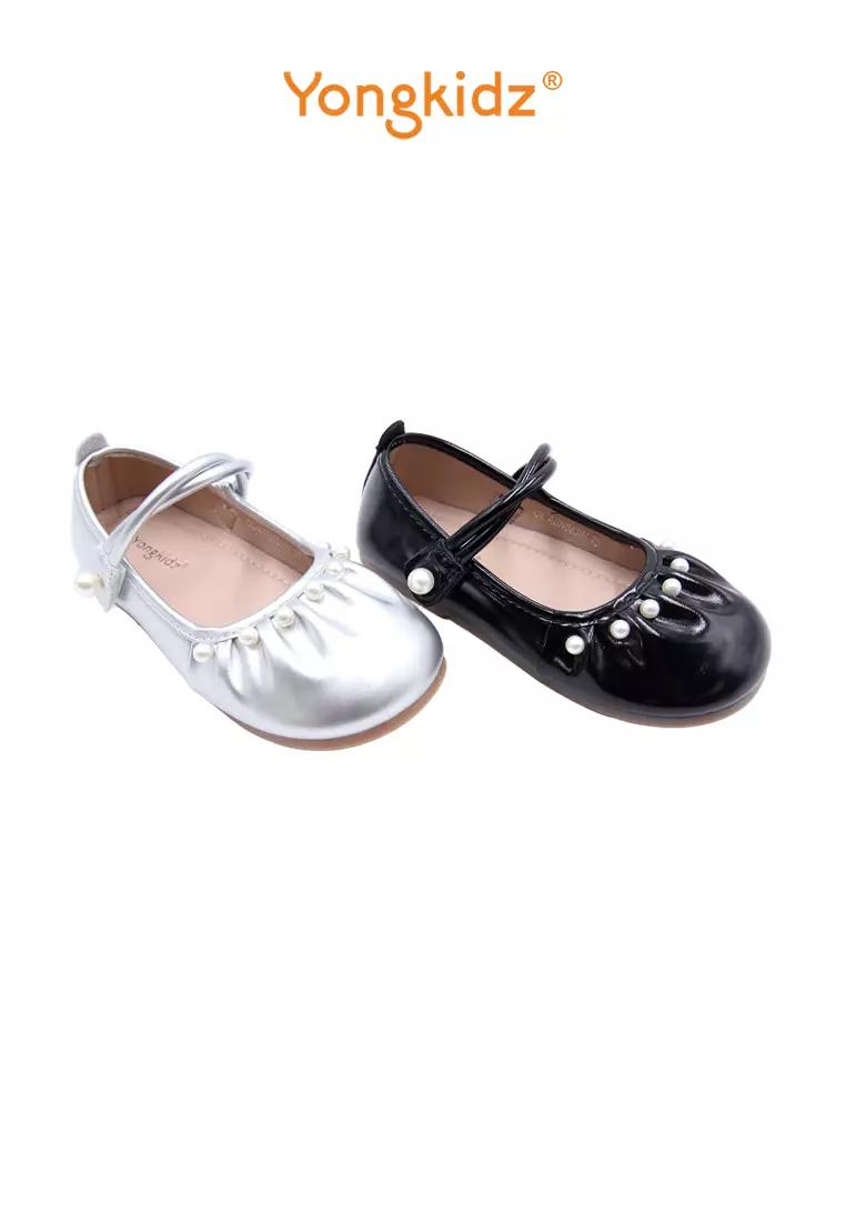 YONGKIDZ VALENCIA SEPATU FLATSHOES ANAK PEREMPUAN OL-ADN88307-25 HITAM