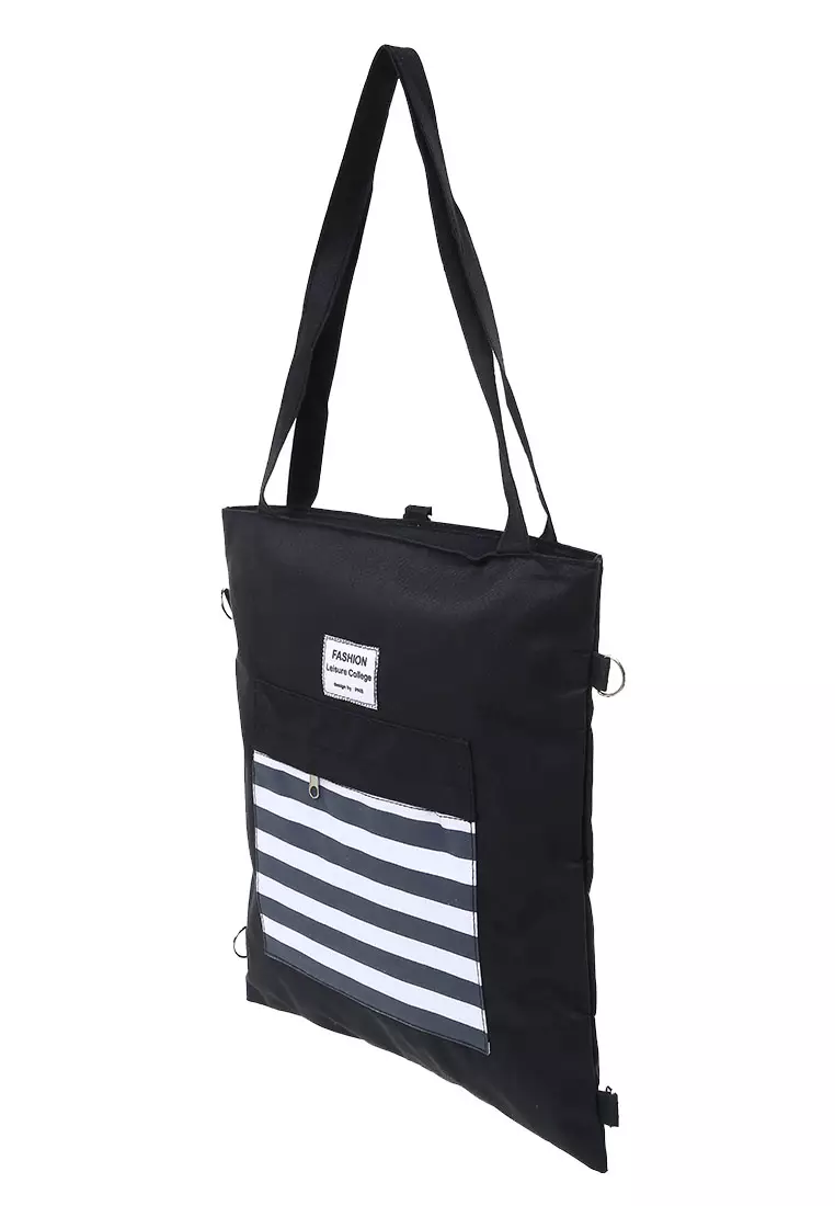 Liora Tote Bag Woman Tali Design Simple Quality Premium - Black