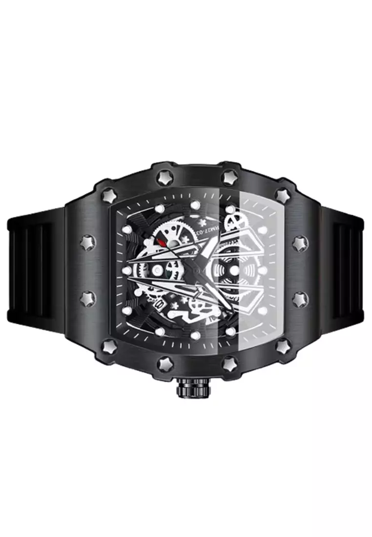 Jam Tangan Analog Pria BINBOND B8577 Water Resist ORIGINAL - Black