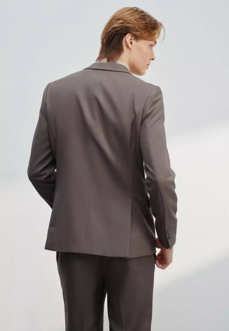 Multi-Way Stretch Smart Fit Twill Suit Blazer