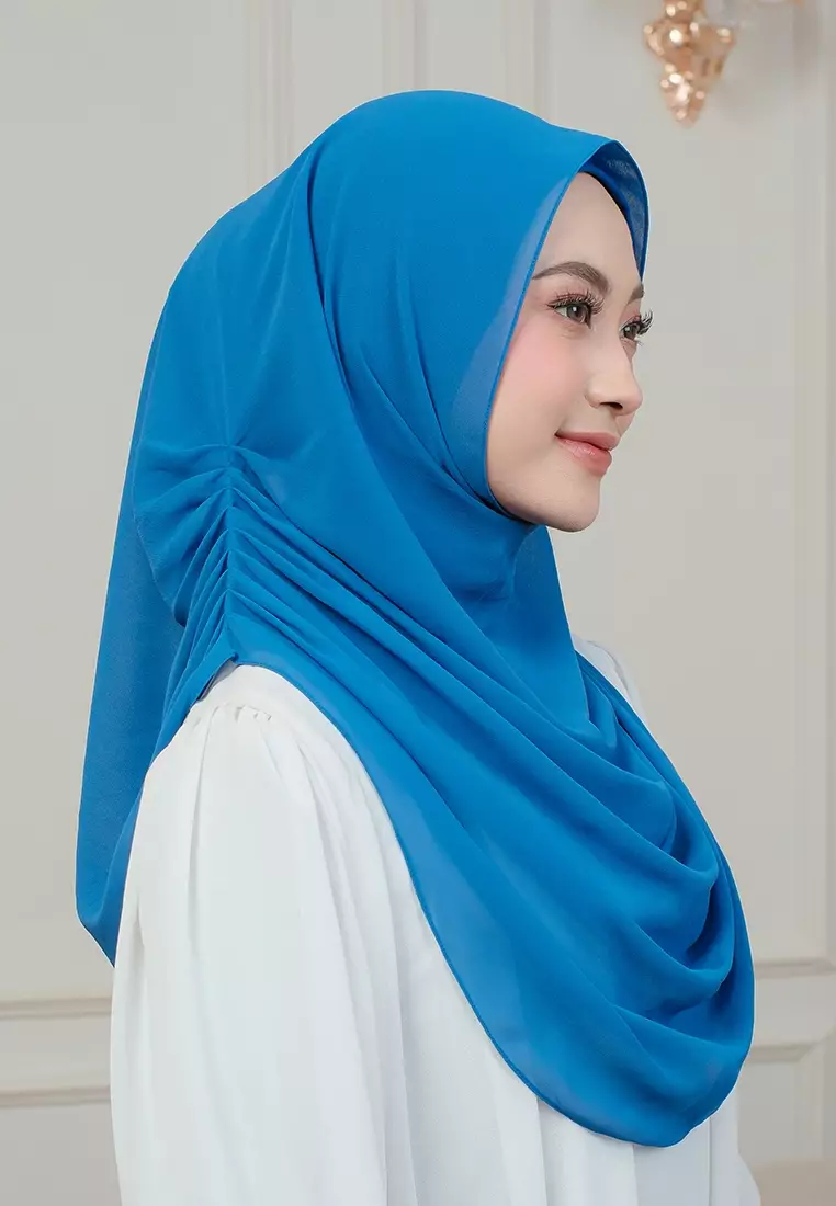 HIJAB INSTAN AURORA - ROYAL BLUE