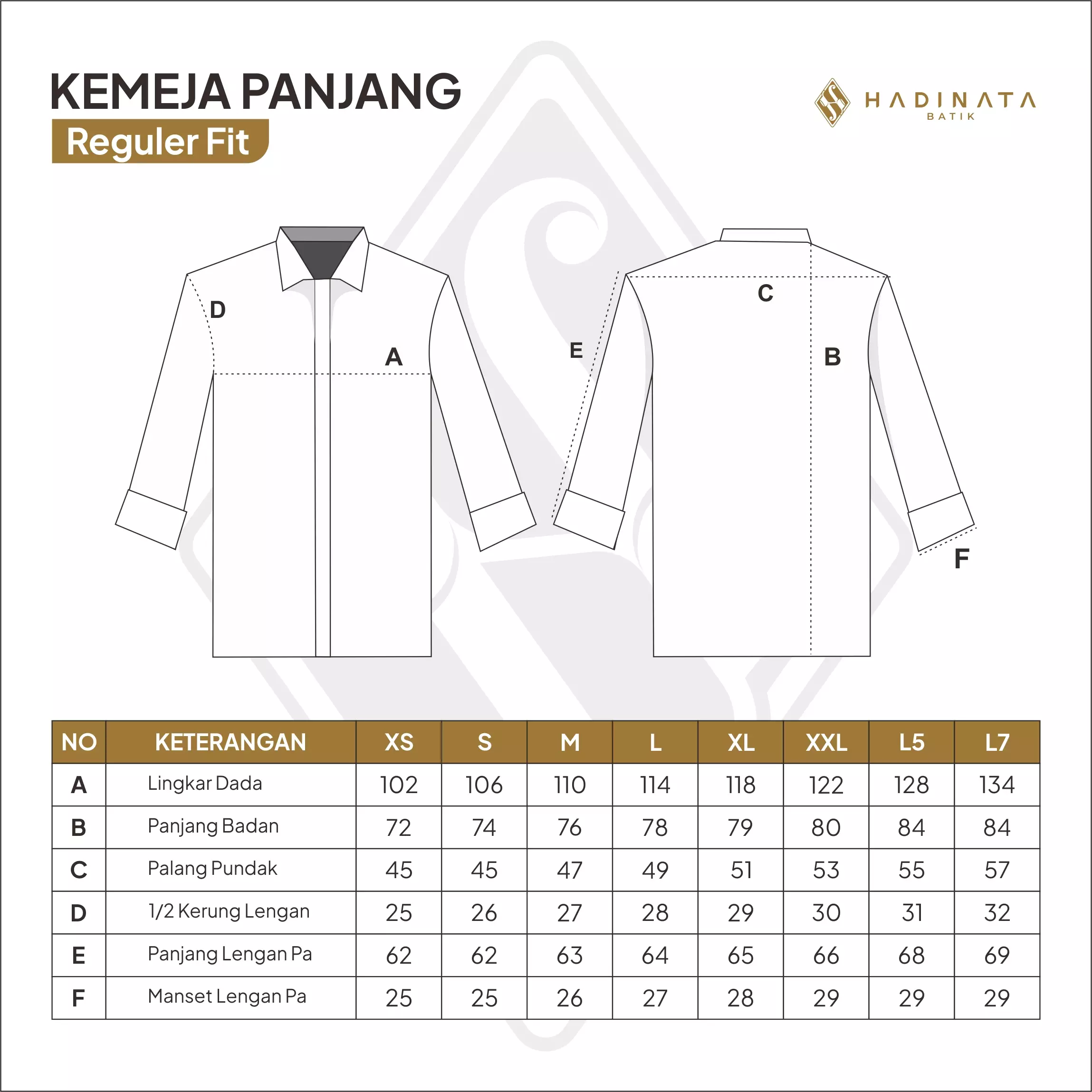 Hadinata Embroidery Batik Kemeja Panjang Omkara Navy