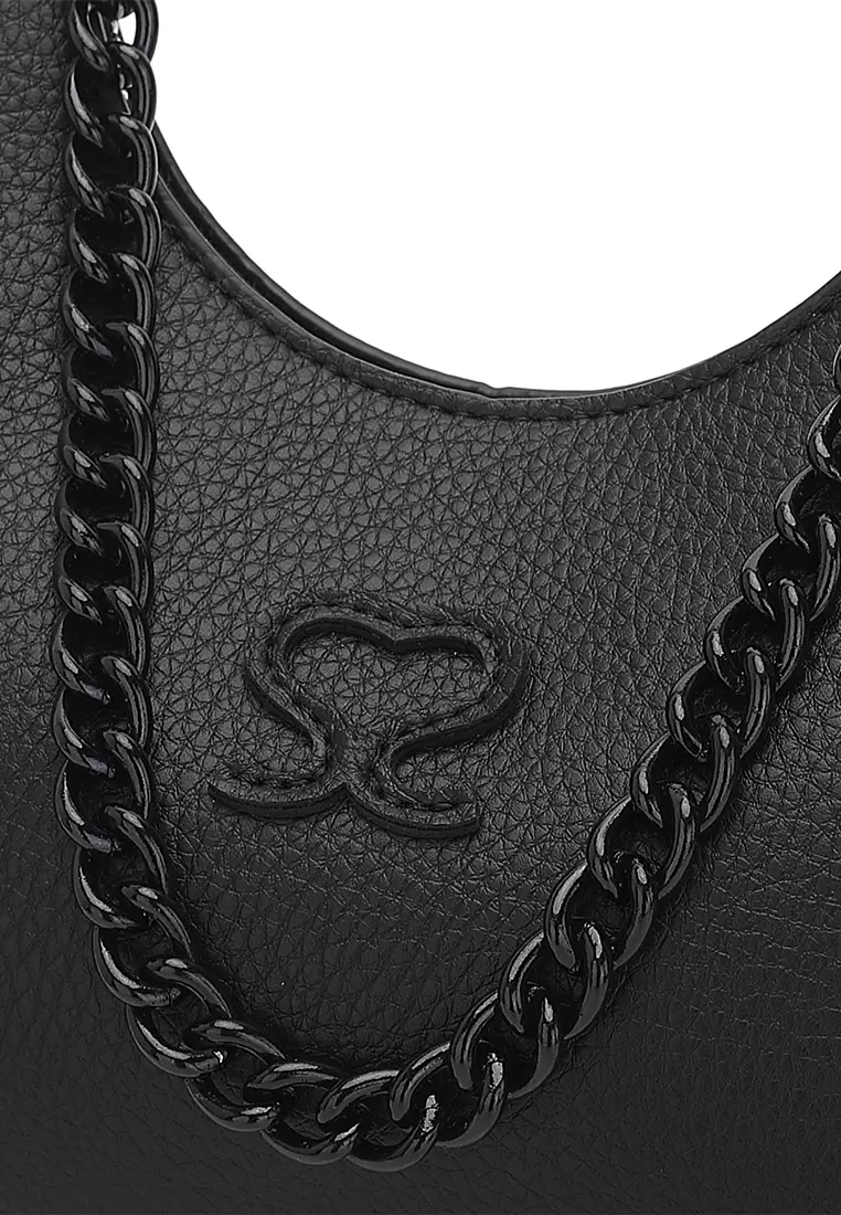 Women's Top Handle Bag / Sling Bag / Crossbody Bag / Shoulder Bag (Tas Tangan Wanita / Tas Selempang Wanita / Tas Bahu Wanita) - Hitam