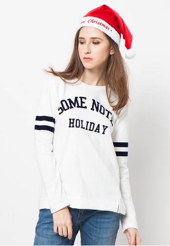 Some Note Holiday White Sweater