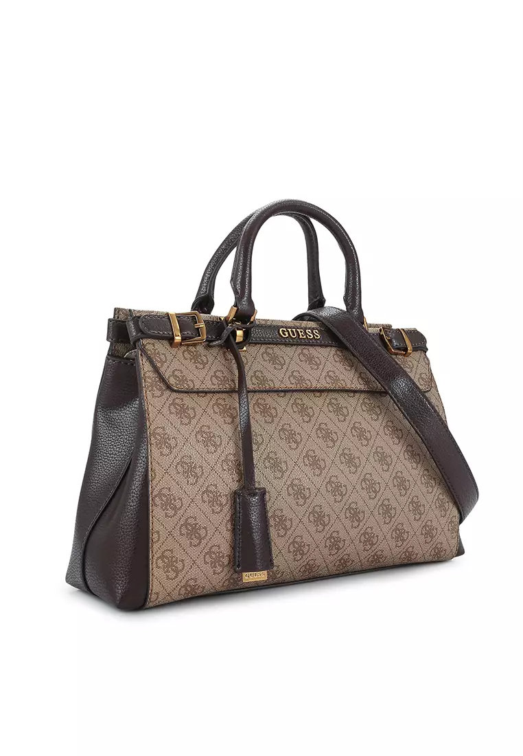 Guess logo 2025 luxe satchel