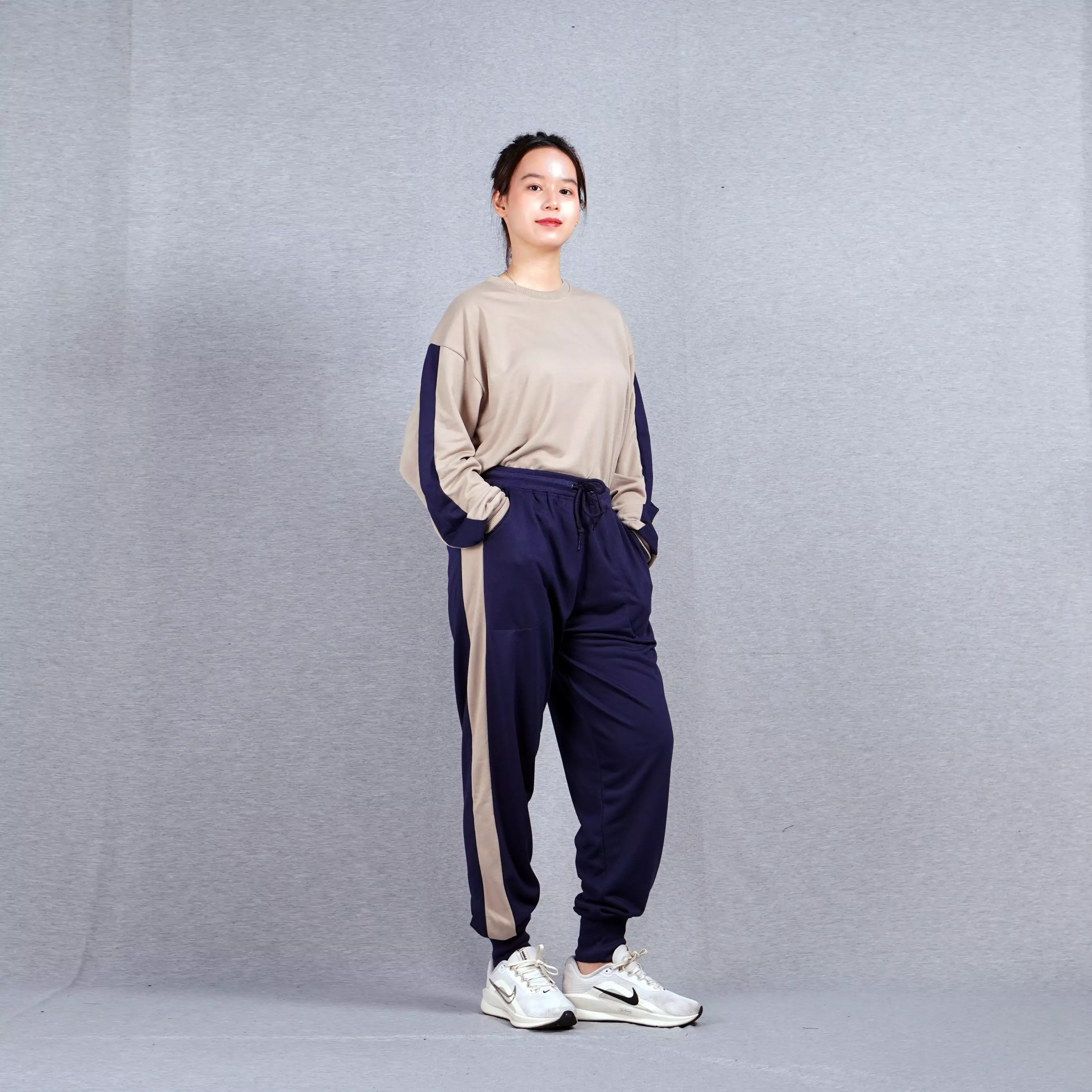 Mia Joger Pants Wanita Celana Joger Wanita Celana Panjang Wanita Jogerpants Joggerpants - NAVY