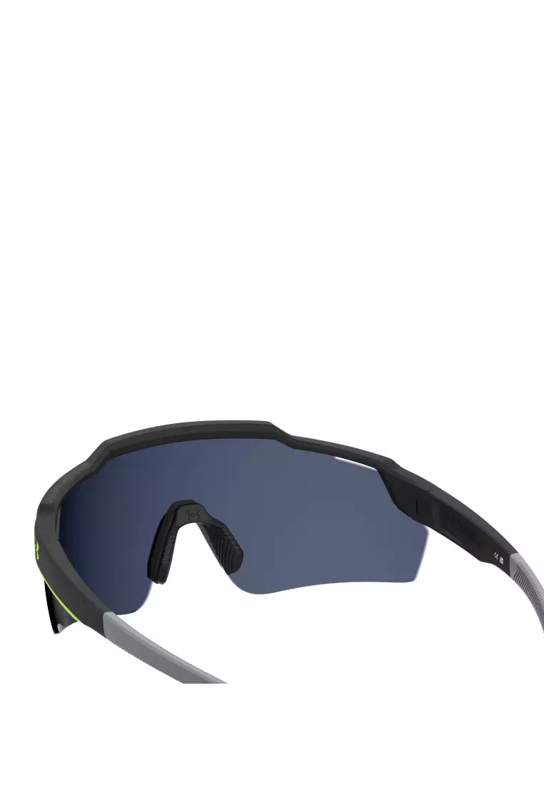 Under Armour Sunglasses UA LEVELUP-71C-B3, Mask Shape with Black Yellow color