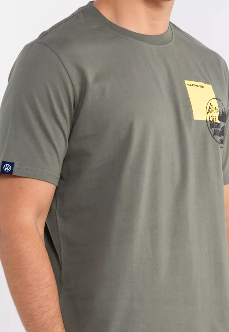 Men's Round Neck Graphic Tee