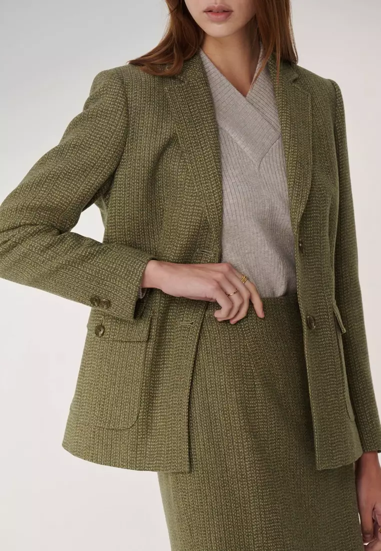 花灰造型高領針織衫