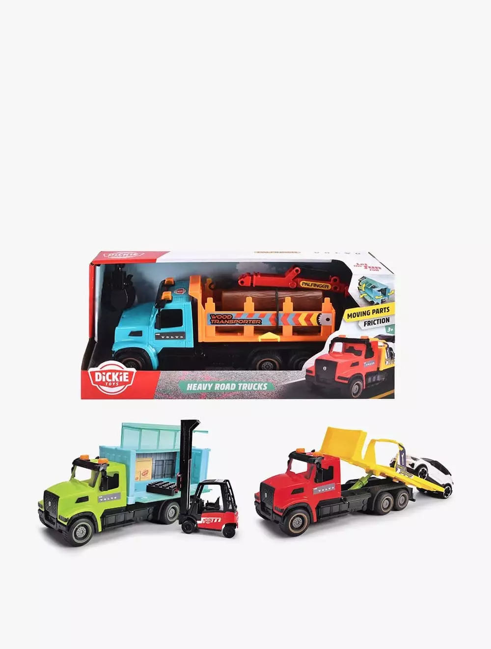 Dickie Road Service – 4 Spielzeugfahrzeuge Im Set Für Kleine Baustellen-Fans