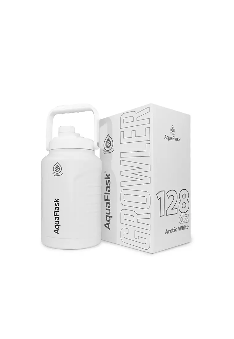 128oz V2 Growler Arctic White Wide Mouth Water Bottle