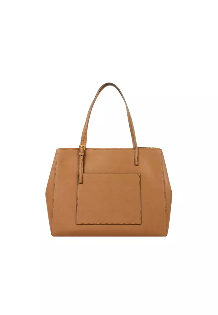 tory burch tote brown leather