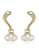 estele gold Estele Gold Plated Curve Pearl Drop Earrings with Crystals for Women 78F6EAC120EFF1GS_2