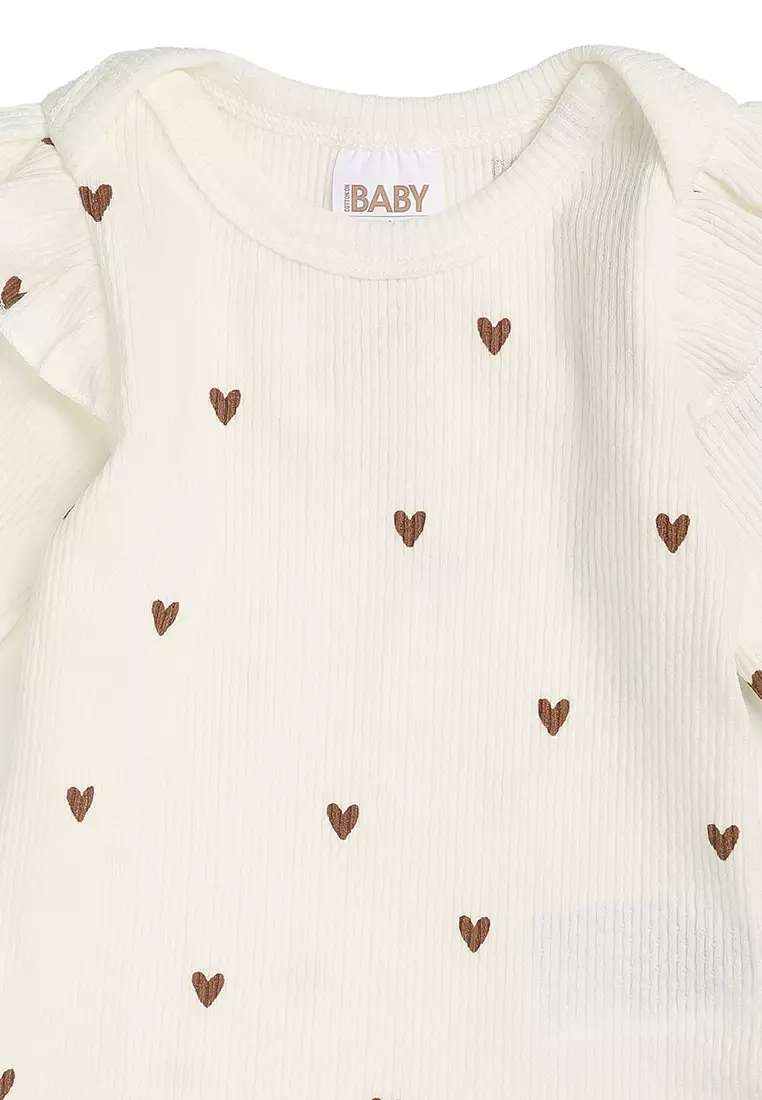 Organic Pointelle Long Sleeve Bubbysuit