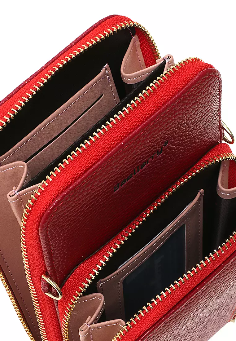 Sling Bag Tas Selempang Wanita Dompet HP Multifungsi Many Slot Material PU Leather ORIGINAL