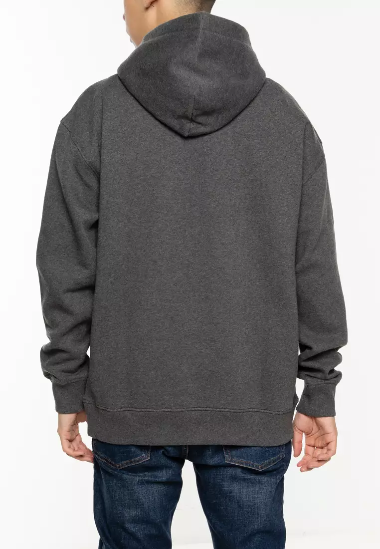 Buy Tommy Hilfiger Flag Badge Mélange Relaxed Hoodie Tommy Jeans