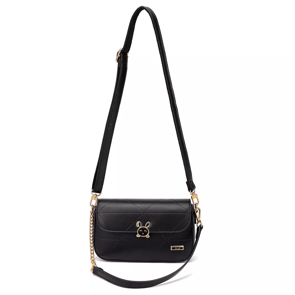 En-ji Musubi Slingbag Wanita Warna Black