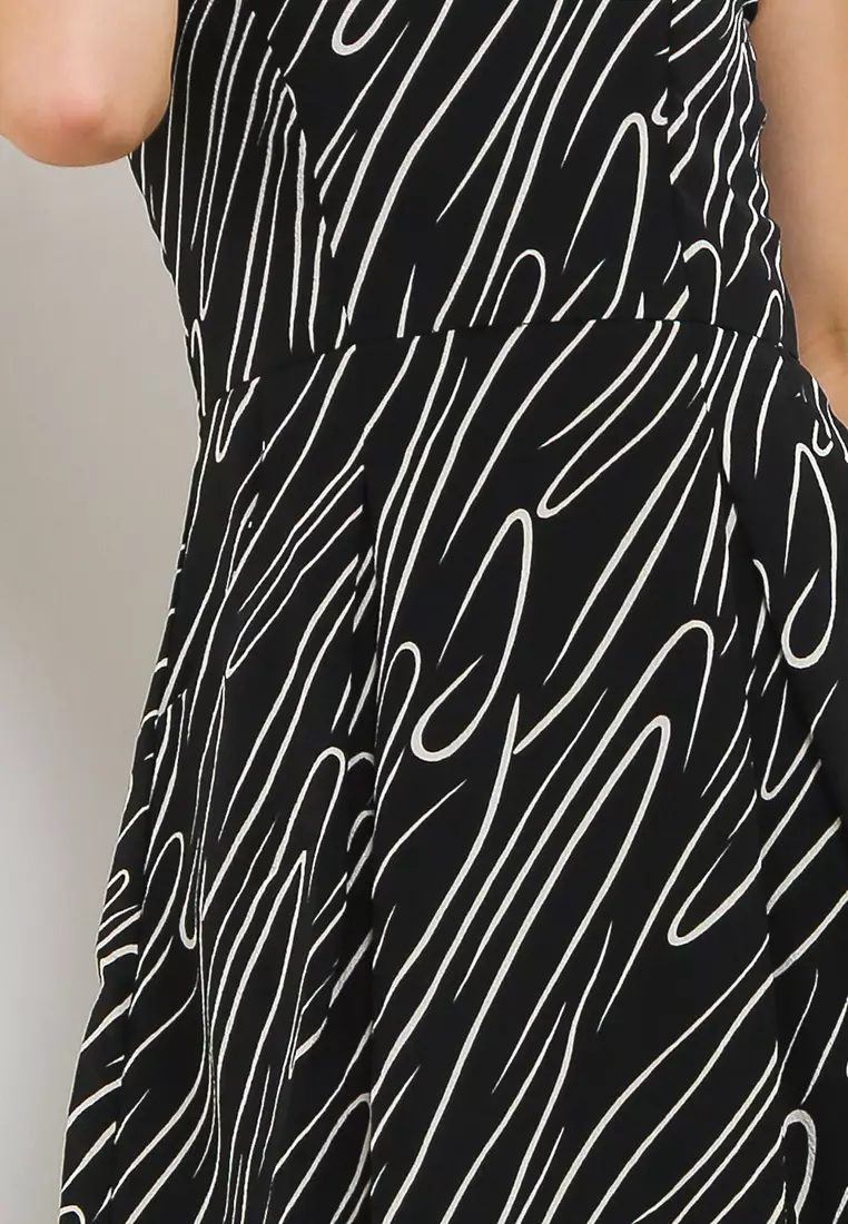 Mina Dress In Black Print