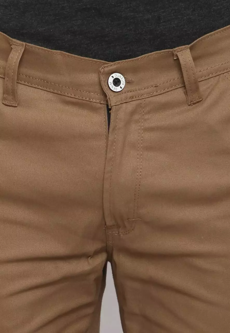 Celana Pria Panjang Chinos Coklat Slimfit