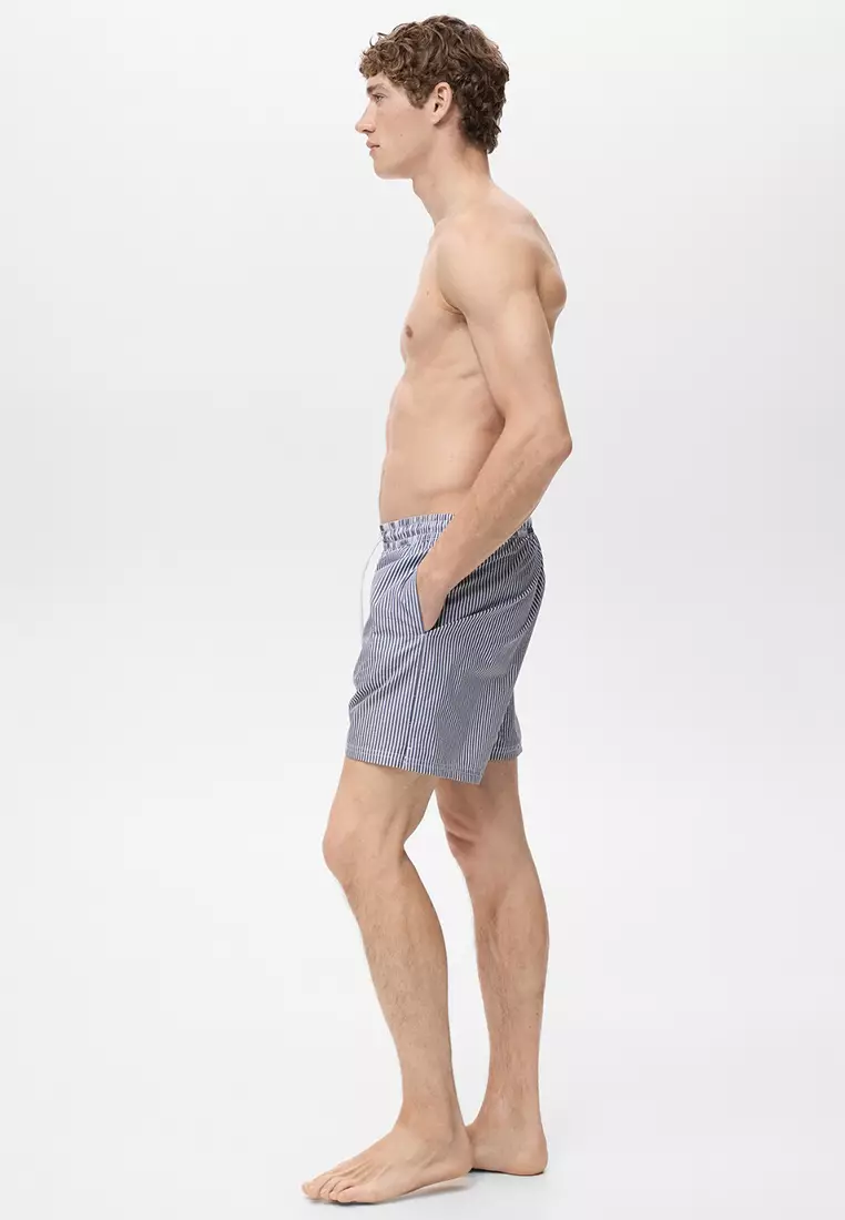 Seersucker Swimming Trunks