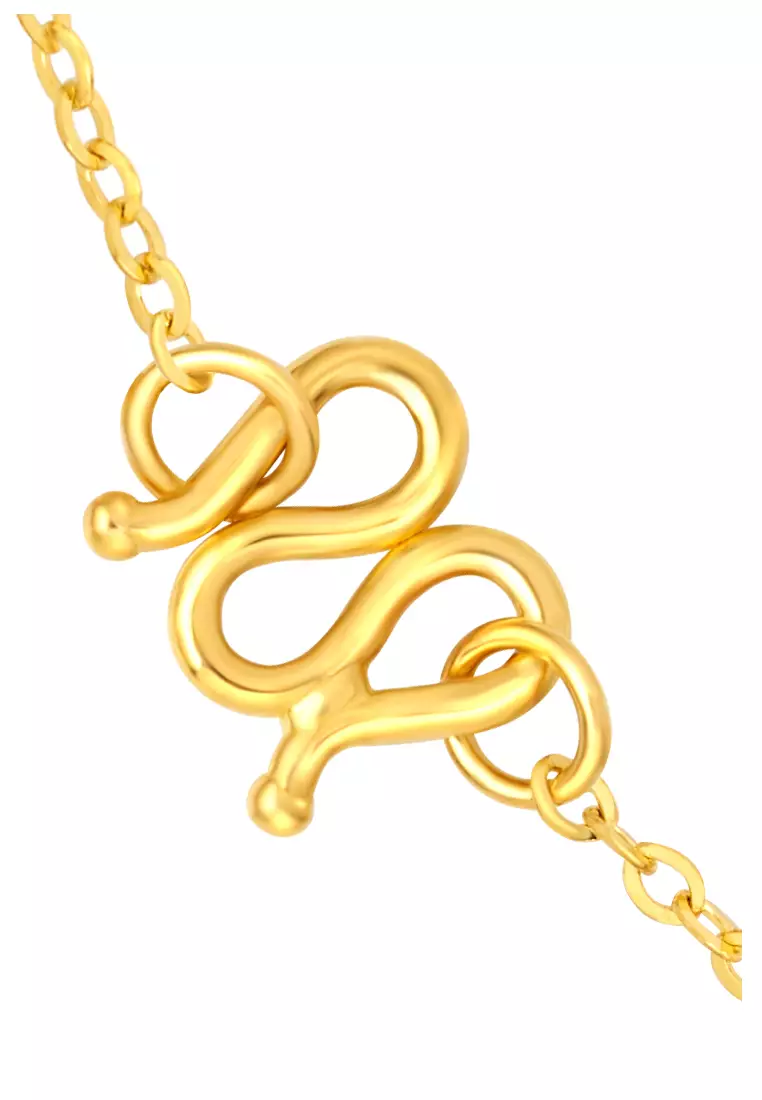 TOMEI Duo Of Devotion, Swing Necklace Yellow Gold 999 (5G)