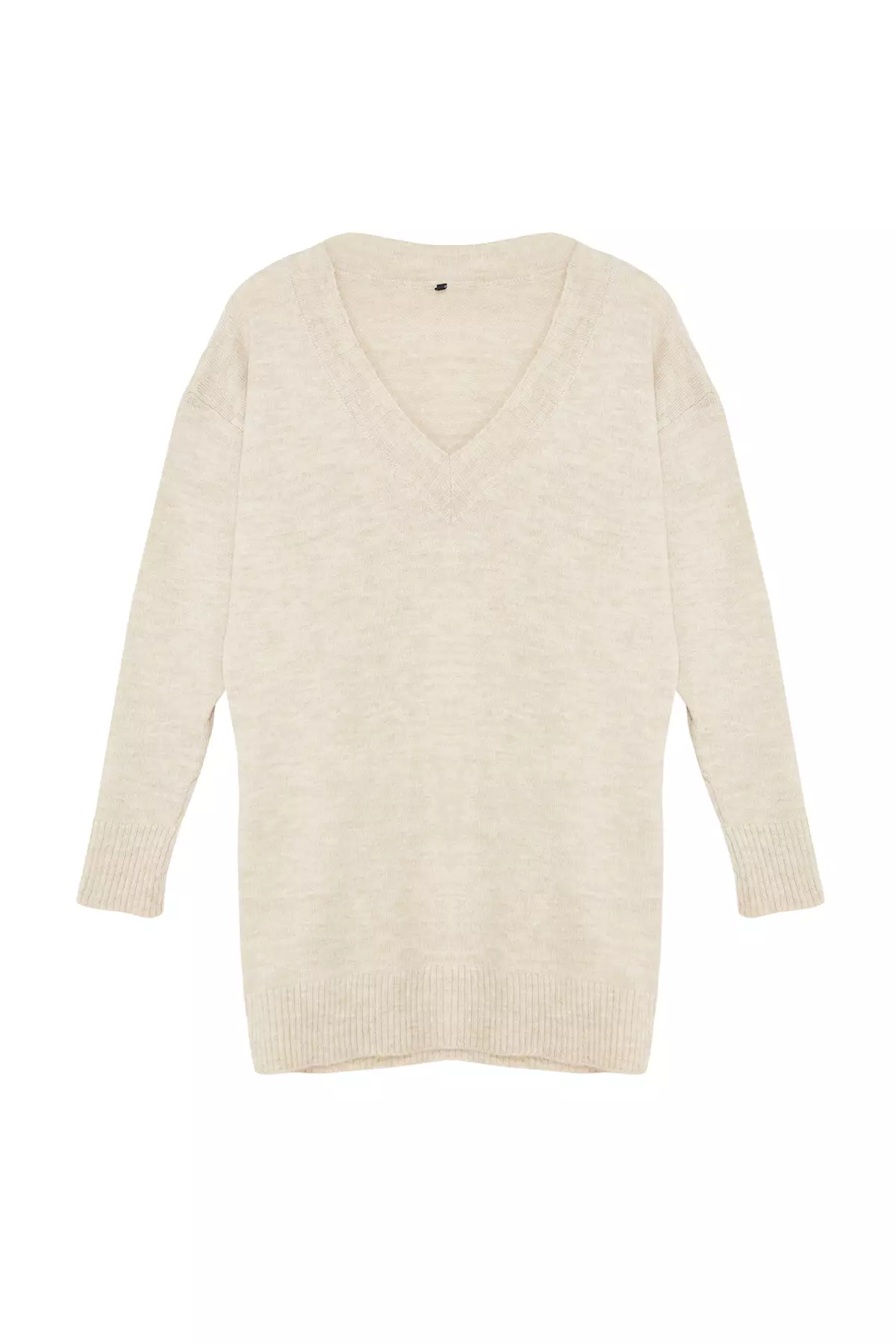 V-Neck Knit Dress