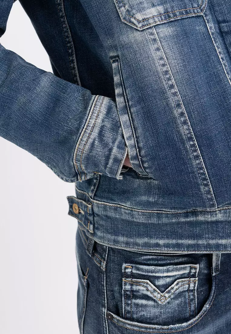 Jual REPLAY REPLAY JACKET IN INDIGO DENIM Original 2024 | ZALORA ...