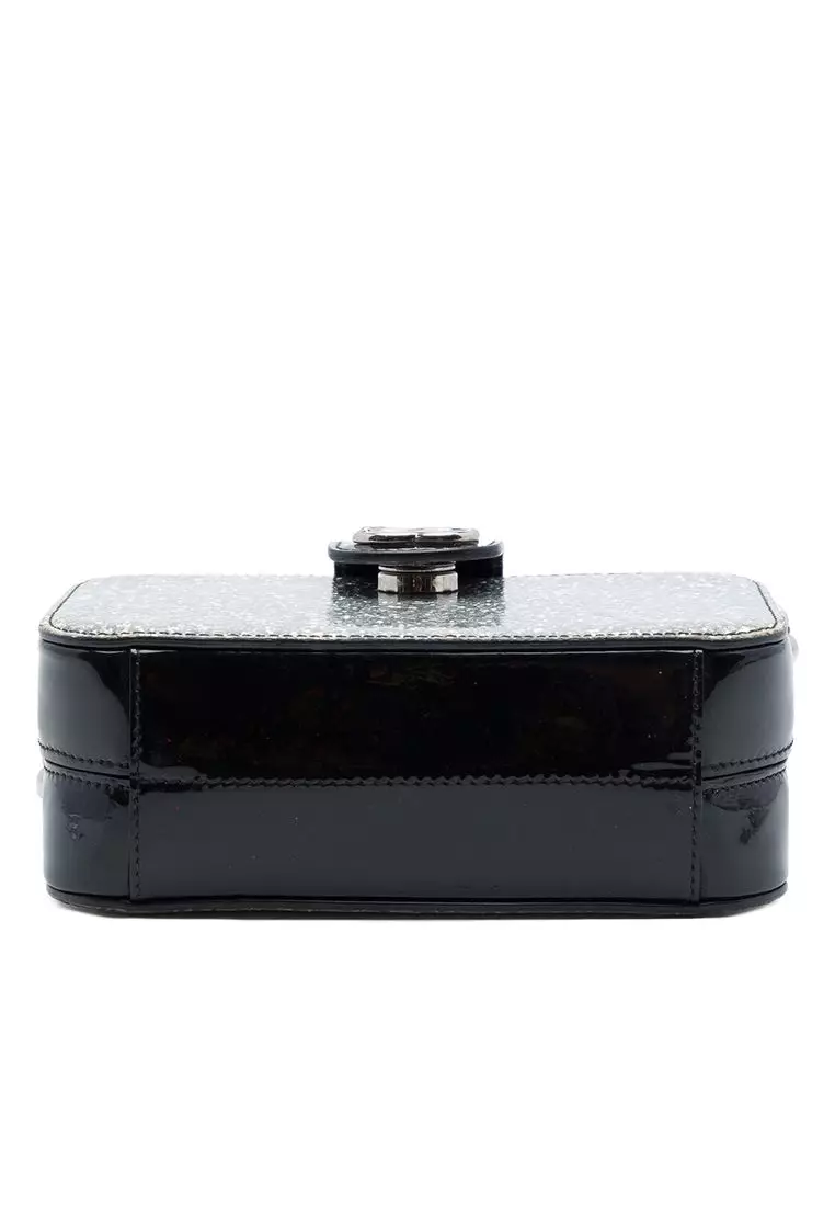 Pre-Loved Chanel Glitter Patent Evening On The Moon Camera Case