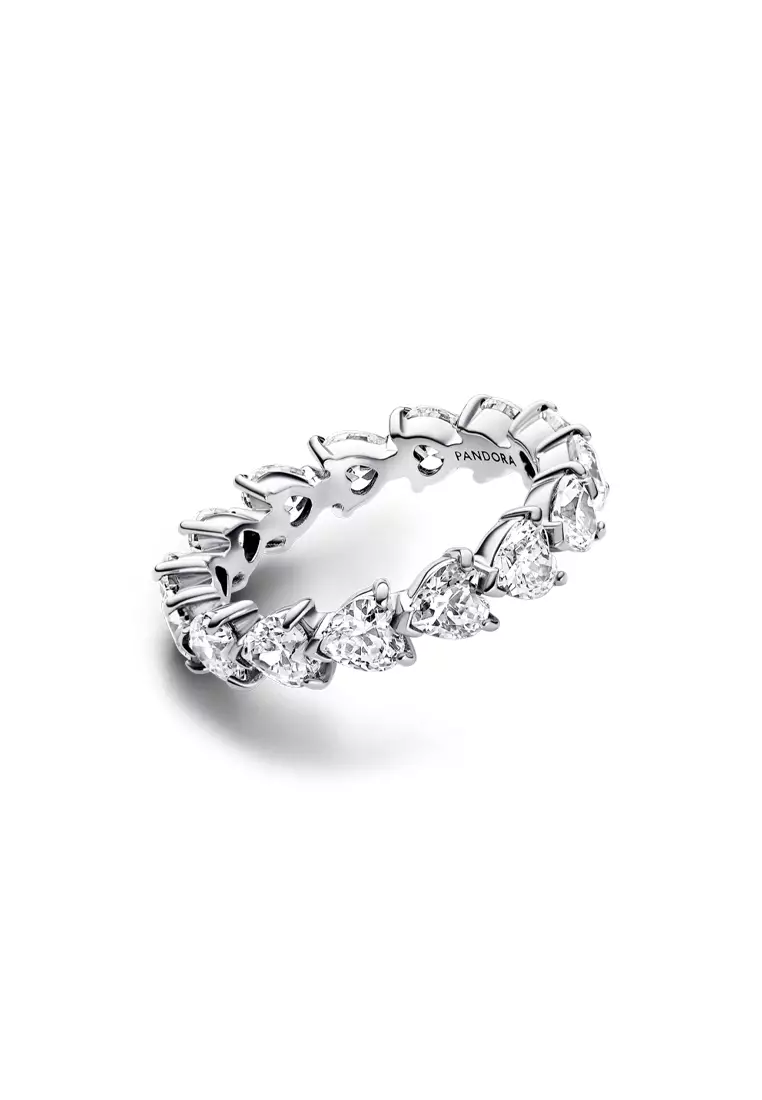 Buy PANDORA Pandora Row Of Hearts Eternity Ring Online | ZALORA Malaysia