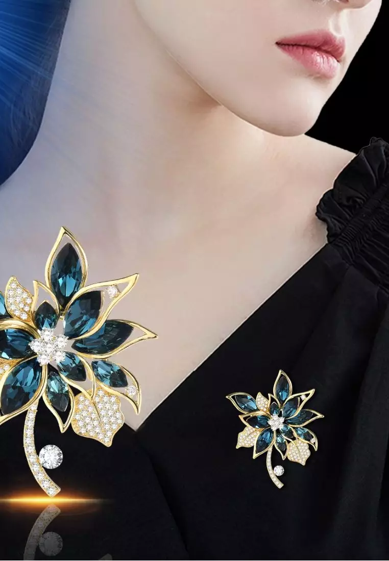Flower online brooch online