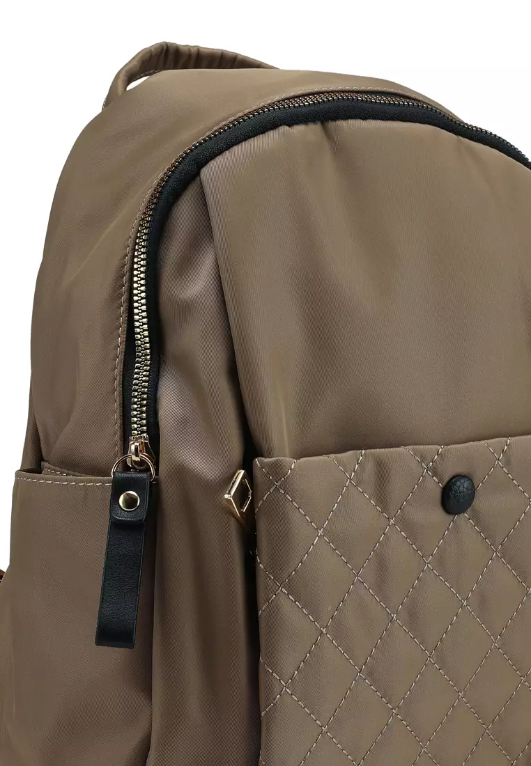 Quilted Nylon Backpack