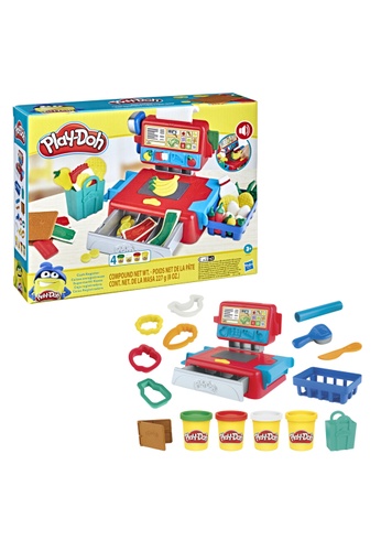 Hasbro multi Play-Doh Cash Register Toy for Kids  with Fun Sounds, Play Food Accessories, and 4 Non-Toxic Play-Doh Colors A3A93THFA79B30GS_1