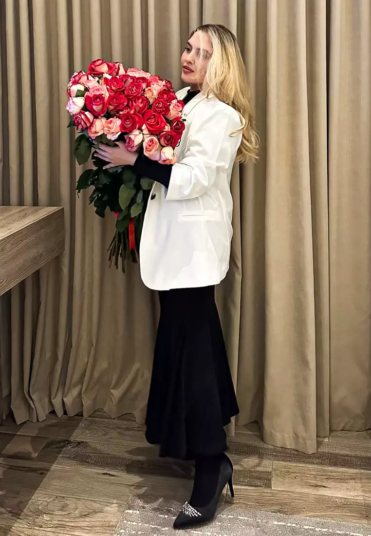 Diamante 胸針細部黑色緞面高跟鞋