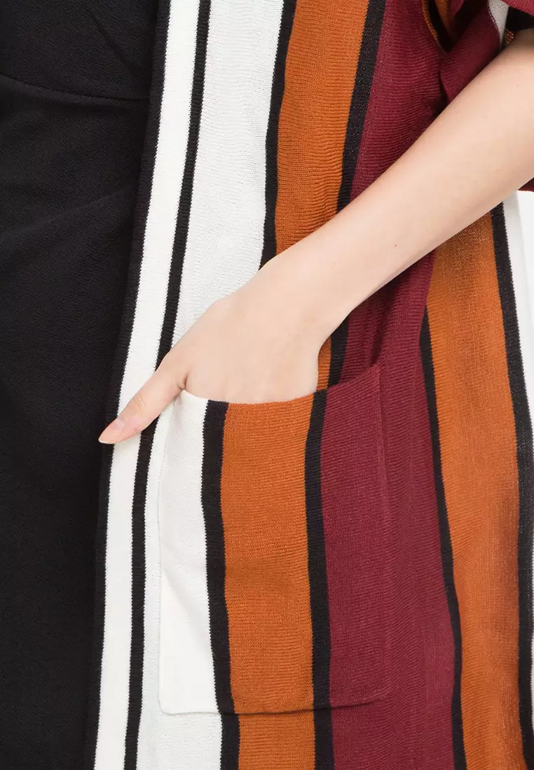 Vertical Stripe Cardigan