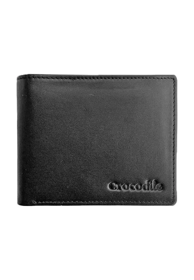 Crocodile 883BY Dompet Pria Men Wallet Leather Kulit Original - Hitam