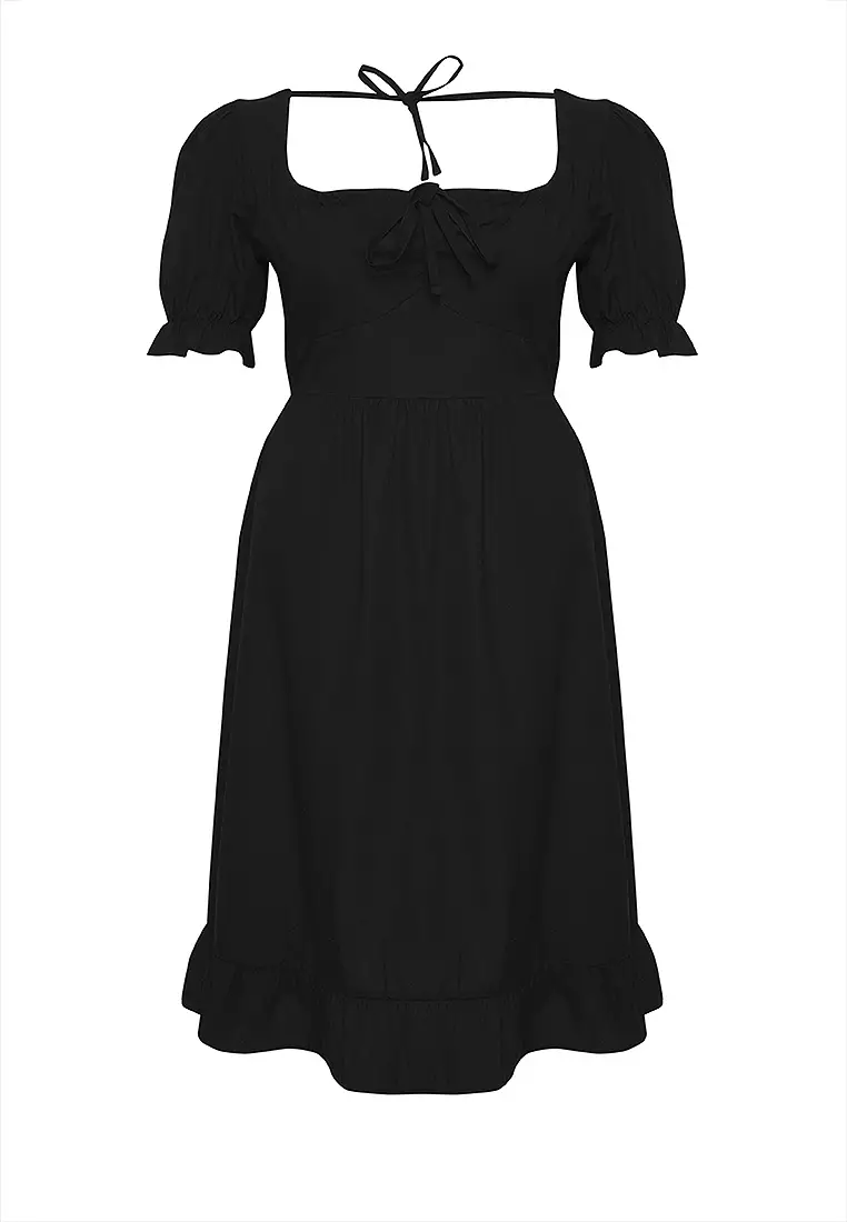 Plus Size Cotton Midi Dress