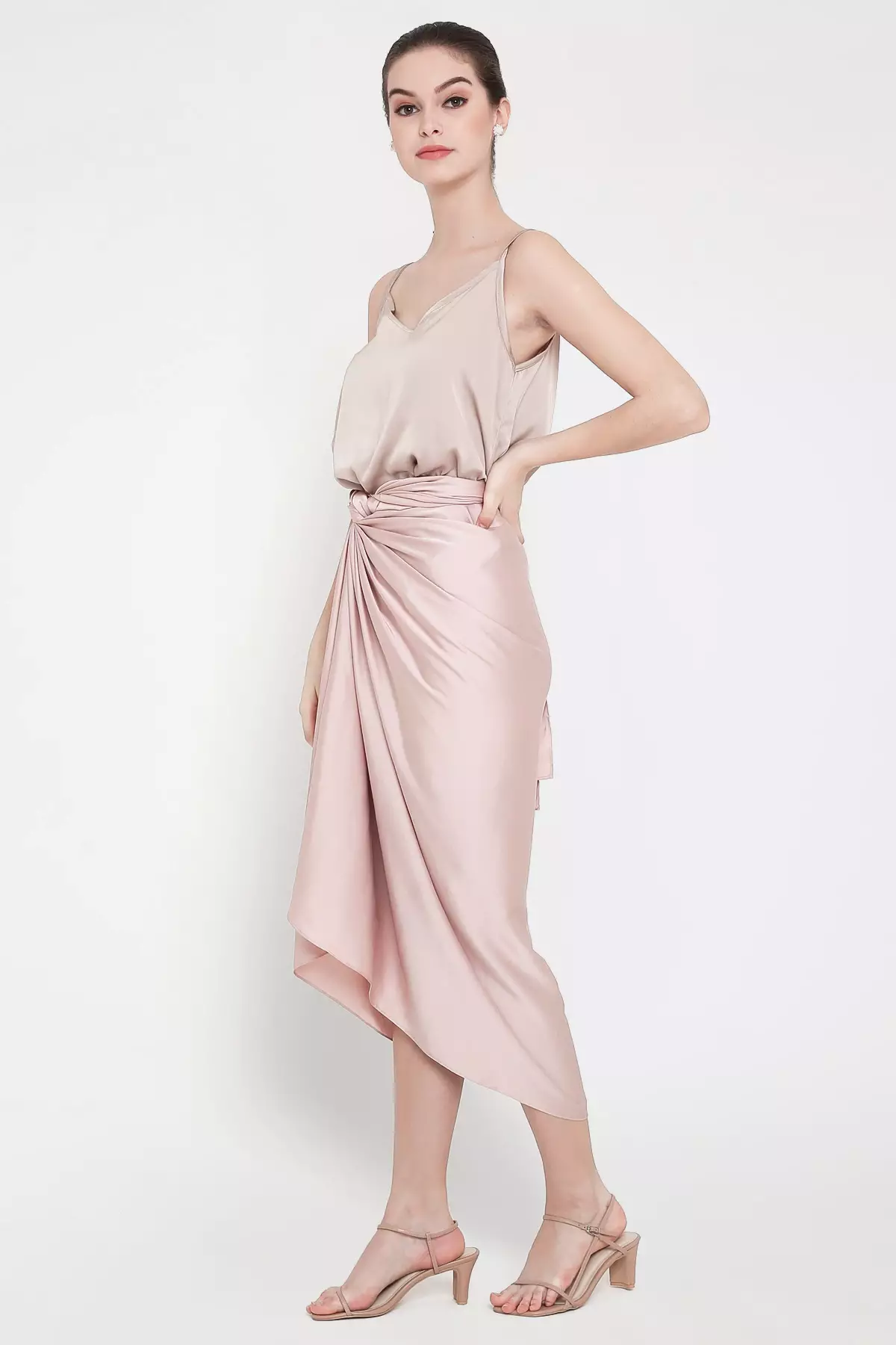 Aisyah Skirt in Dusty Pink