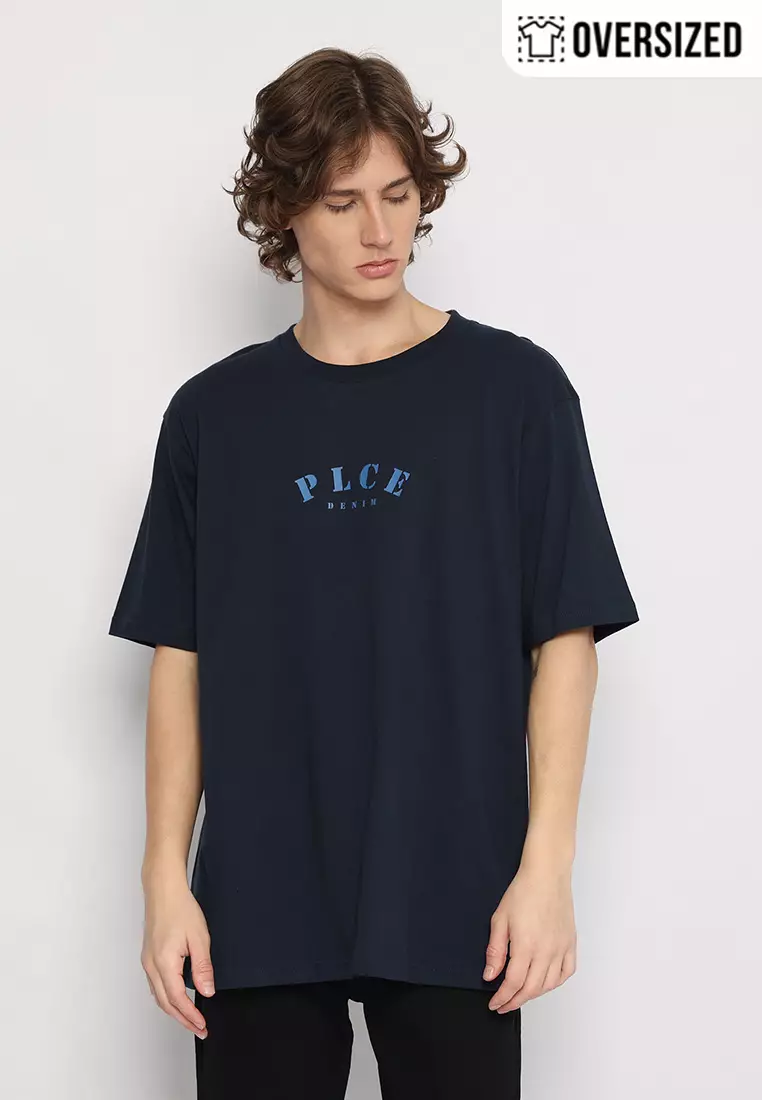 POLICE T-Shirt Cotton Oversized Pria 2079260051