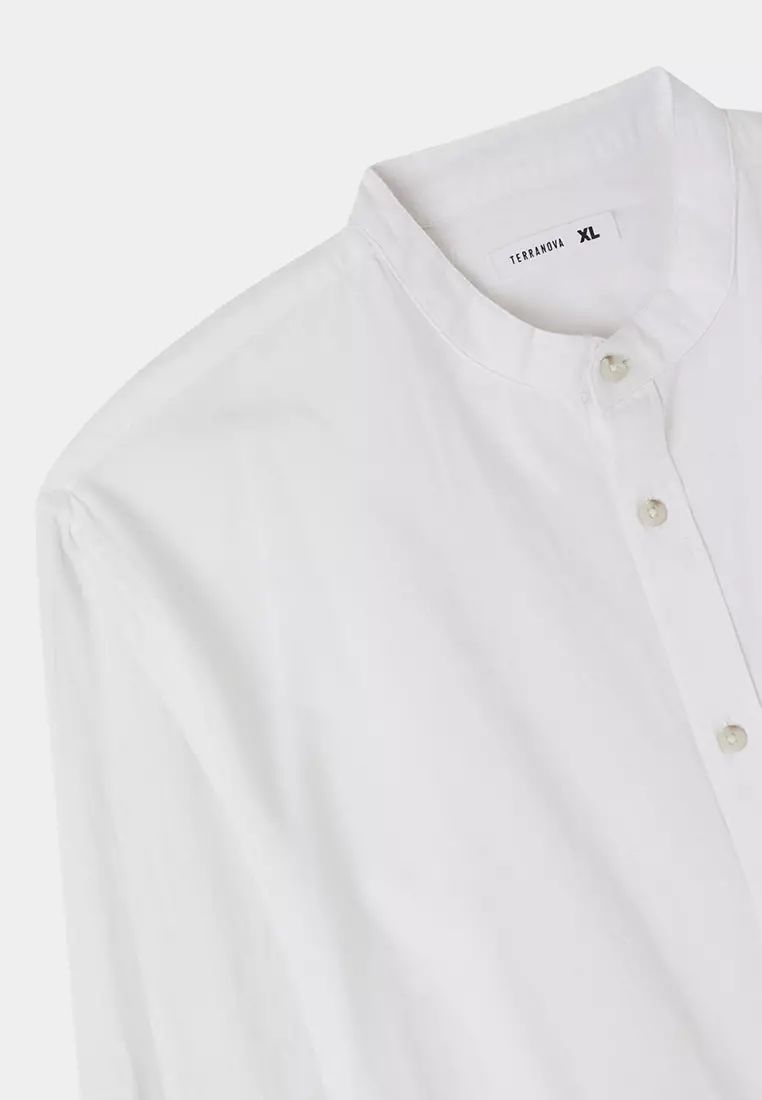 Mandarin Collar Shirt for Men
