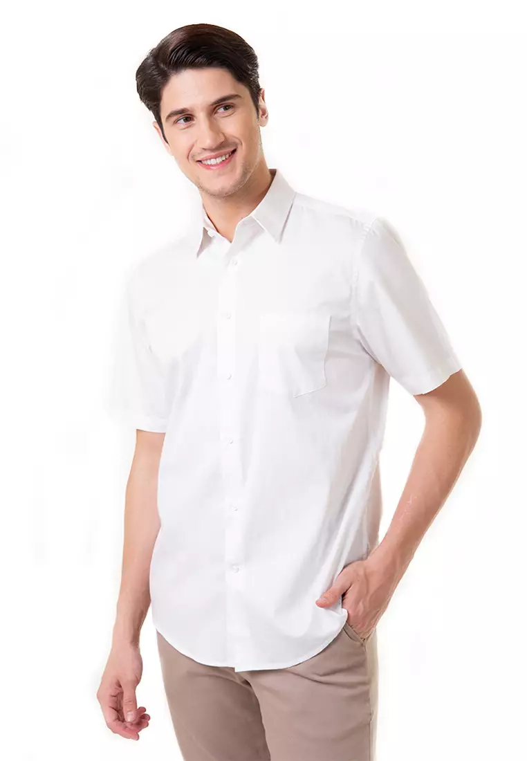 Jual MANLY MANLY Kemeja Regular Fit Ghapa White Original 2024 | ZALORA ...