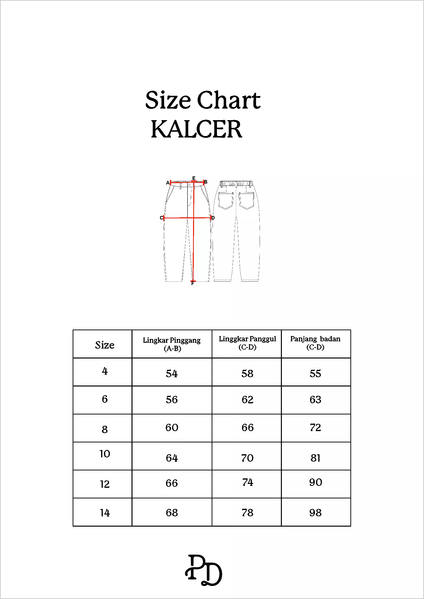 Pito Dito Girl Kalcer Celana Panjang Denim Anak Biru